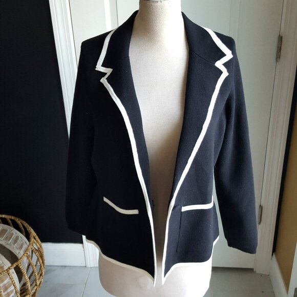 NEW! NORDSTROM'S MARLED KNIT CARDIGAN BLAZER SZ L - Picture 4 of 4